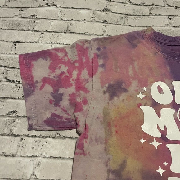 Tie Dye Girls Short Sleeve Shirt Size Medium - Picture 3 of 6